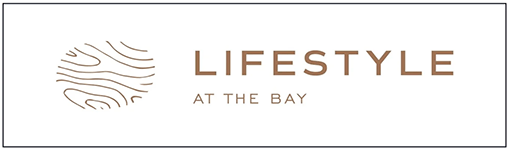 a logo with the words lifestyle at the bay